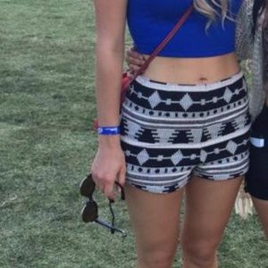 UO Ecote Aztec Jacquard Shorts